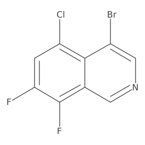 4-Bromo-5-chloro-7,8-difluoroisoquinoline Structure
