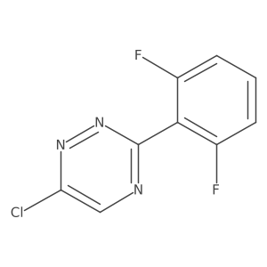 6-Chloro-3-(2,6-difluorophenyl)-[1,2,4]triazine结构式