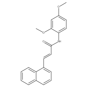 N-(2,4-dimethoxyphenyl)-3-(1-naphthyl)acrylamide结构式