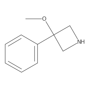 3-Methoxy-3-phenylazetidine结构式
