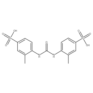3-Methyl-4-{[(2-methyl-4-sulfophenyl)carbamoyl]amino}benzenesulfonic acid Structure
