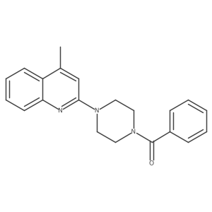 2-(4-Benzoylpiperazin-1-yl)-4-methylquinoline结构式