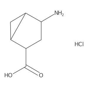 Rel-(1R,2R,4S,5S)-4-aminobicyclo[3.1.0]hexane-2-carboxylic acid hydrochloride Structure