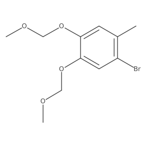1-Bromo-4,5-bis(methoxymethoxy)-2-methylbenzene Structure