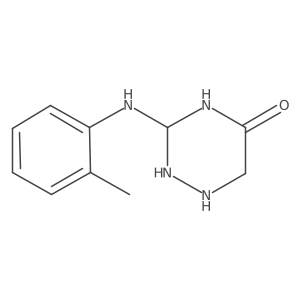 3-(2-Methylanilino)-1,2,4-triazinan-5-one结构式