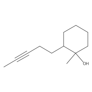 rac-(1R,2S)-1-methyl-2-(pent-3-yn-1-yl)cyclohexan-1-ol Structure