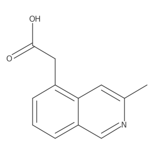 (3-Methyl-5-isoquinolinyl)acetic acid Structure