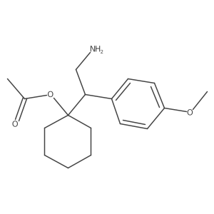 1-(2-Amino-1-(4-methoxyphenyl)ethyl)cyclohexyl acetate结构式