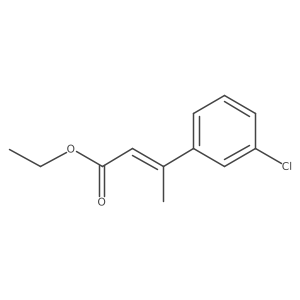 Ethyl (2Z)-3-(3-chlorophenyl)but-2-enoate结构式
