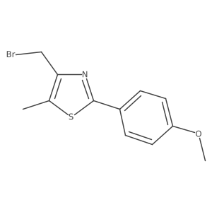 4-Bromomethyl-2-(4-methoxyphenyl)-5-methylthiazole Structure