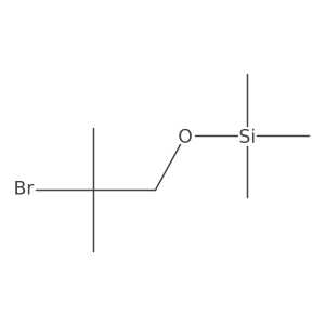 (2-Bromo-2-methylpropoxy)trimethylsilane结构式