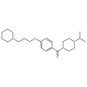 [4-(1-Methylethyl)-1-piperazinyl][4-[3-(1-piperidinyl)propoxy]phenyl]methanone结构式