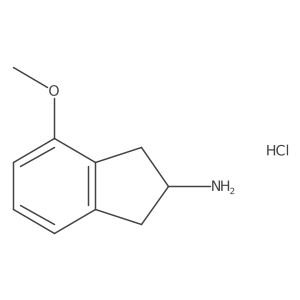 4-Methoxy-2,3-dihydro-1H-inden-2-amine hydrochloride Structure