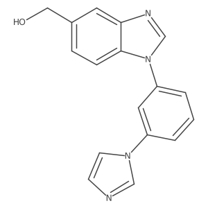 5-(Hydroxymethyl)-1-(3-(1-imidazolyl)phenyl)benzimidazole Structure