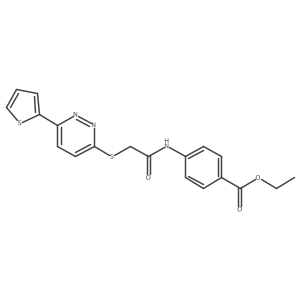 Ethyl 4-({[(6-thien-2-ylpyridazin-3-yl)thio]acetyl}amino)benzoate Structure