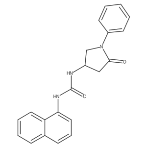1-(Naphthalen-1-yl)-3-(5-oxo-1-phenylpyrrolidin-3-yl)urea Structure