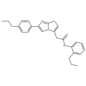 N-(2-ethoxyphenyl)-2-(6-(4-ethoxyphenyl)imidazo[2,1-b]thiazol-3-yl)acetamide Structure
