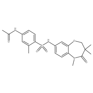 N-(3-methyl-4-(N-(3,3,5-trimethyl-4-oxo-2,3,4,5-tetrahydrobenzo[b][1,4]oxazepin-8-yl)sulfamoyl)phenyl)acetamide Structure