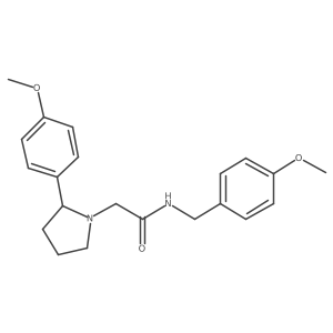 2-(4-Methoxyphenyl)-N-[(4-methoxyphenyl)methyl]-1-pyrrolidineacetamide结构式