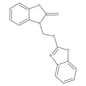 3-[(2-Benzoxazolylthio)methyl]-2(3H)-benzothiazolone结构式