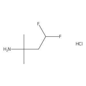 4,4-Difluoro-2-methylbutan-2-amine;hydrochloride结构式