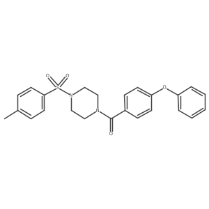 (4-Phenoxyphenyl)(4-tosylpiperazin-1-yl)methanone结构式