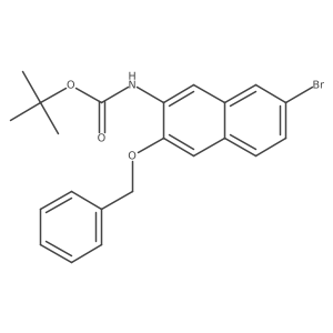(3-Benzyloxy-7-bromonaphthalen-2-yl)-carbamic acid tert-butyl ester结构式