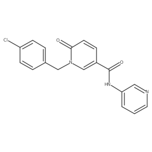 1-(4-chlorobenzyl)-6-oxo-N-(pyridin-3-yl)-1,6-dihydropyridine-3-carboxamide结构式