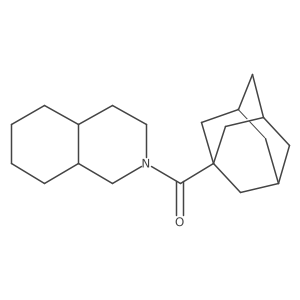 2-(Adamantane-1-carbonyl)-decahydroisoquinoline结构式