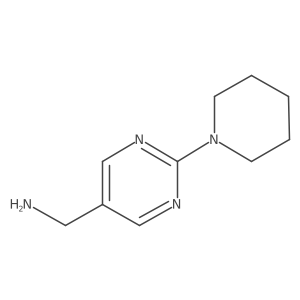 (2-(Piperidin-1-YL)pyrimidin-5-YL)methanamine Structure