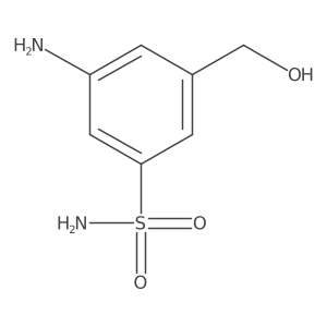 3-Amino-5-(hydroxymethyl)benzenesulfonamide Structure