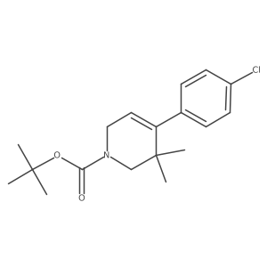 tert-Butyl 4-(4-chlorophenyl)-5,5-dimethyl-5,6-dihydropyridine-1(2H)-carboxylate结构式