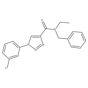 N-benzyl-1-(3-chlorophenyl)-N-ethyl-1H-1,2,3-triazole-4-carboxamide Structure