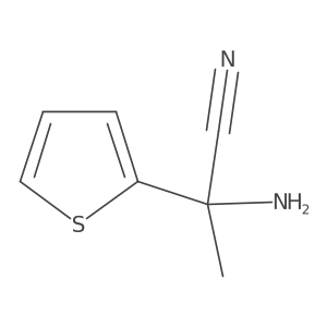 2-Amino-2-(thiophen-2-yl)propanenitrile Structure