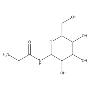 N-glycyl-beta-glucopyranosylamine Structure