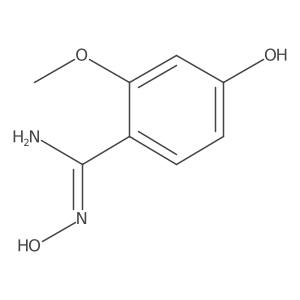 4,N-Dihydroxy-2-methoxy-benzamidine结构式