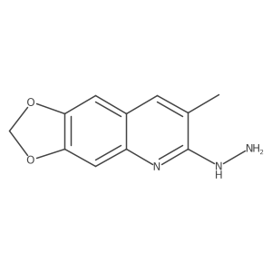 6-Hydrazinyl-7-methyl-1,3-dioxolo[4,5-g]quinoline Structure