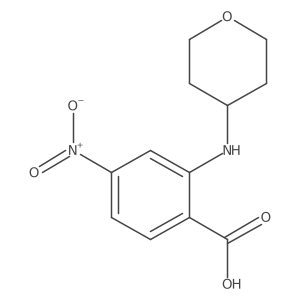 4-Nitro-2-(tetrahydro-pyran-4-ylamino)-benzoic acid Structure