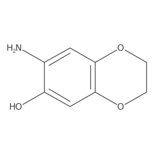 7-Amino-2,3-dihydro-1,4-benzodioxin-6-ol结构式