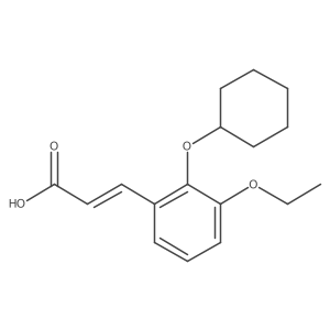 3-[2-(Cyclohexyloxy)-3-ethoxyphenyl]prop-2-enoic acid结构式