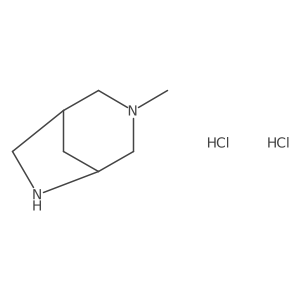 3-Methyl-3,6-diazabicyclo[3.2.1]octane dihydrochloride Structure