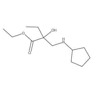 Ethyl 2-((cyclopentylamino)methyl)-2-hydroxybutanoate Structure