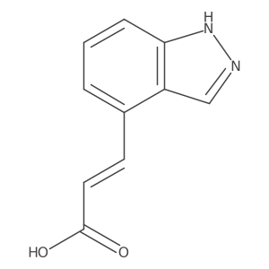 (2E)-3-(1H-Indazol-4-yl)acrylic acid结构式