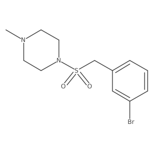 1-((3-Bromobenzyl)sulfonyl)-4-methylpiperazine结构式