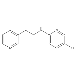 6-chloro-N-(2-(pyridin-3-yl)ethyl)pyridazin-3-amine结构式