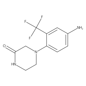 4-(4-Amino-2-(trifluoromethyl)phenyl)piperazin-2-one Structure
