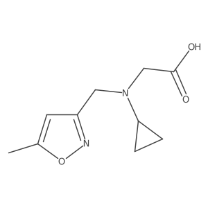 N-Cyclopropyl-N-[(5-methyl-3-isoxazolyl)methyl]glycine Structure
