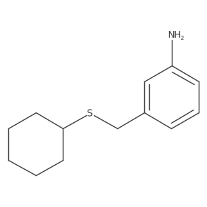 3-[(Cyclohexylsulfanyl)methyl]aniline Structure