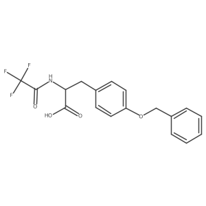 O-benzyl-N-trifluoroacetyltyrosine Structure