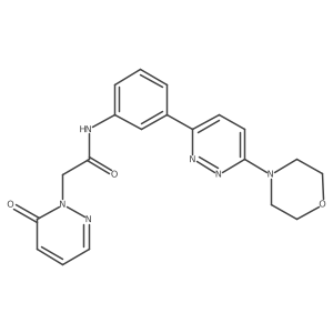 N-(3-(6-morpholinopyridazin-3-yl)phenyl)-2-(6-oxopyridazin-1(6H)-yl)acetamide结构式